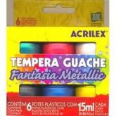 Tempera Guache Acrilex Fantasia Glitter